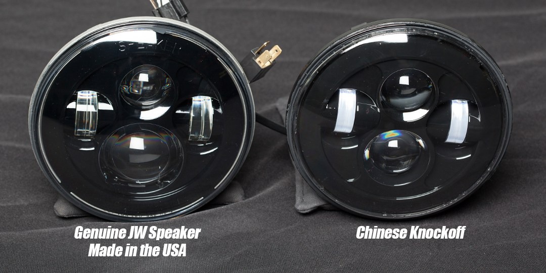 The difference between Real J.W. Speaker LED Lights and fakes!