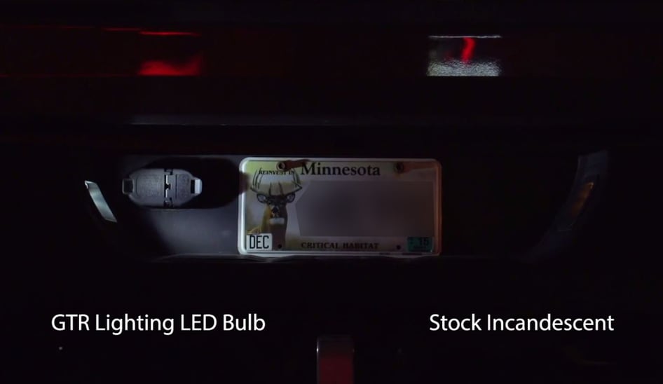 Upgrading tundra license plate bulbs