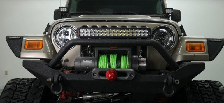 Jeep Wrangler TJ - Tracks, LED Headlights, Light Bar, Off-road Upgrades