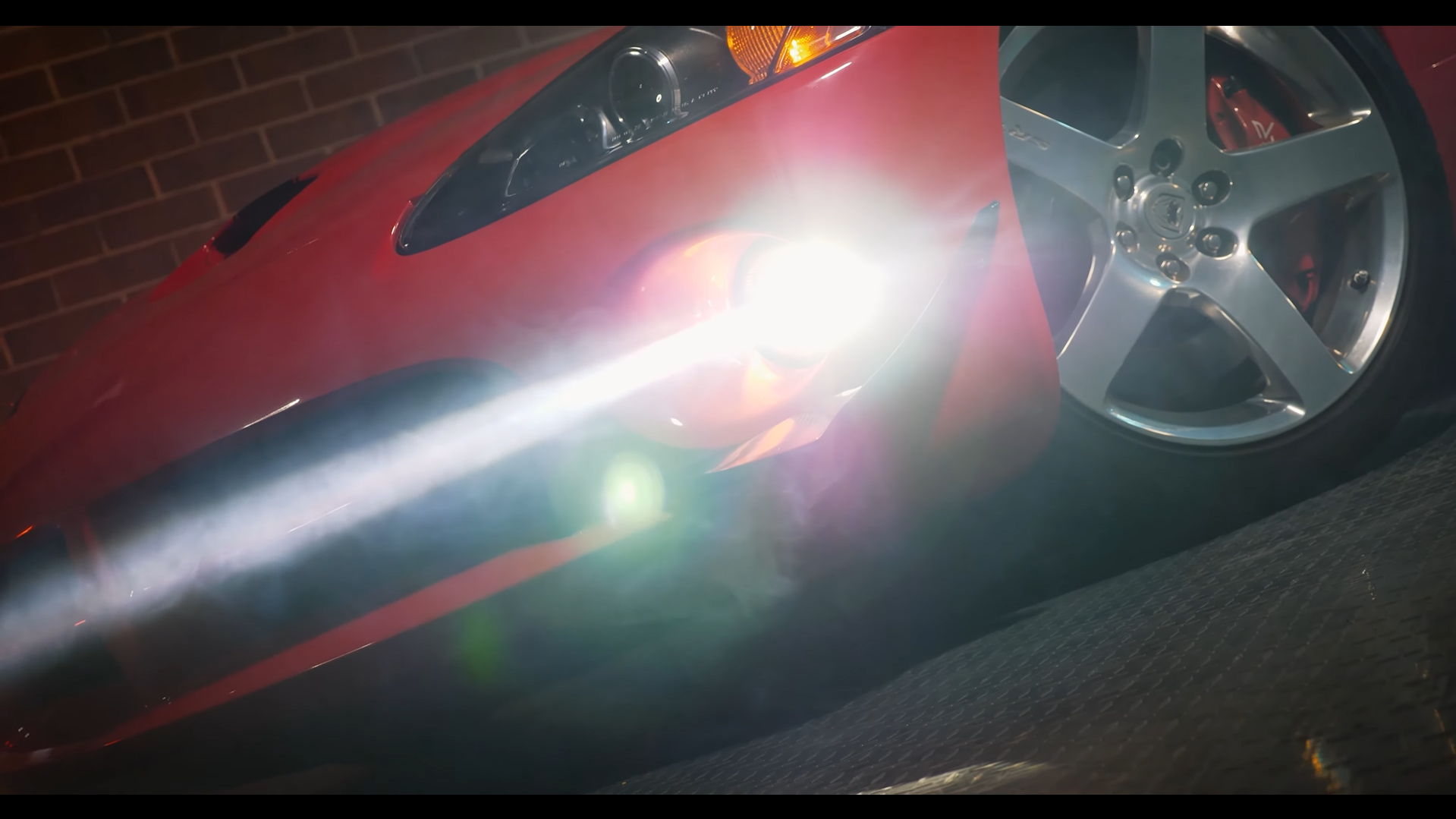 A Dodge Viper with Morimoto XB LED fog lights.