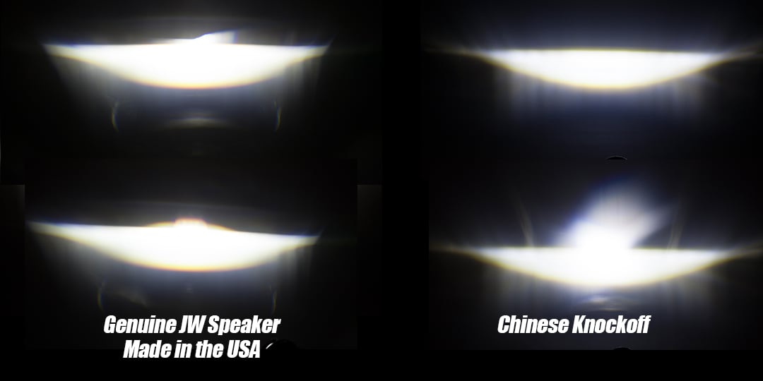 The difference between Real J.W. Speaker LED Lights and fakes!