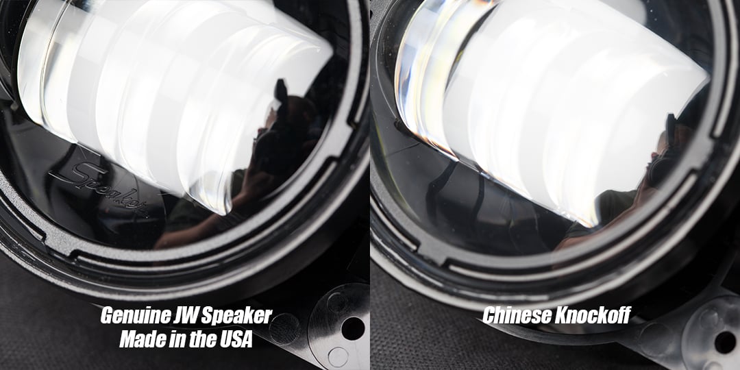 The difference between Real J.W. Speaker LED Lights and fakes!