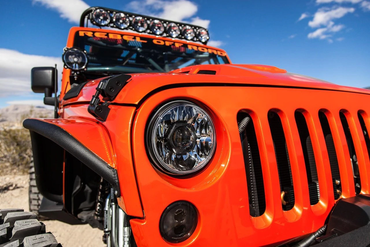 How to install KC HiLiTES 7 Inch LED Headlights in the Jeep Wrangler